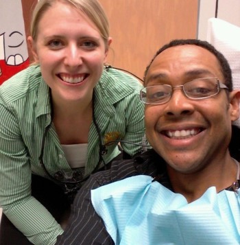 dr blalock with patient in st peters mo